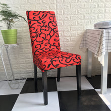 Load image into Gallery viewer, Stretchable chair cover, Printed Stretchable Dining Chair Slipcover
