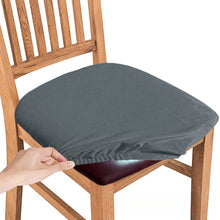 Load image into Gallery viewer, Stretch Chair Seat Cover, washable velvet chair cover
