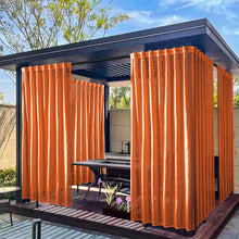 Load image into Gallery viewer, Waterproof Outdoor Sheer Curtains for Patio - 2 Panel Grommet Voile Curtains for Porch, Pergola, Cabana, Sun Shade - Lightweight Indoor/Outdoor Sheers for Living Room, Bedroom
