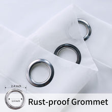 Load image into Gallery viewer, Waterproof Outdoor Sheer Curtains for Patio - 2 Panel Grommet Voile Curtains for Porch, Pergola, Cabana, Sun Shade - Lightweight Indoor/Outdoor Sheers for Living Room, Bedroom
