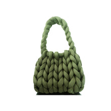 Load image into Gallery viewer, Diy Chunky Handbag,Thick Cotton Wool Woven Handbag, Handmade Coarse Wool Knitted Bucket Bag
