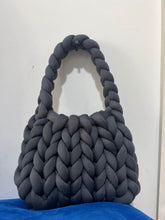 Load image into Gallery viewer, Diy Chunky Handbag,Thick Cotton Wool Woven Handbag, Handmade Coarse Wool Knitted Bucket Bag
