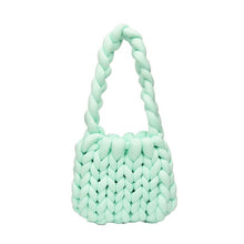 Load image into Gallery viewer, Diy Chunky Handbag,Thick Cotton Wool Woven Handbag, Handmade Coarse Wool Knitted Bucket Bag
