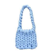 Load image into Gallery viewer, Diy Chunky Handbag,Thick Cotton Wool Woven Handbag, Handmade Coarse Wool Knitted Bucket Bag
