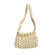 Load image into Gallery viewer, Diy Chunky Handbag,Thick Cotton Wool Woven Handbag, Handmade Coarse Wool Knitted Bucket Bag
