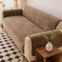 Load image into Gallery viewer, One-Piece Soft Pet-Friendly Short Plush Sofa Protection Non-Slip Couch Cover

