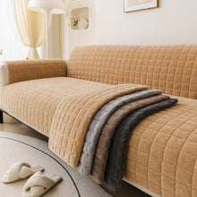 Load image into Gallery viewer, One-Piece Soft Pet-Friendly Short Plush Sofa Protection Non-Slip Couch Cover
