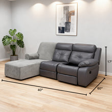Load image into Gallery viewer, Single Chaise L-Shaped Sofa Cover, Solid Color Stretchy Full Coverage Slipcover
