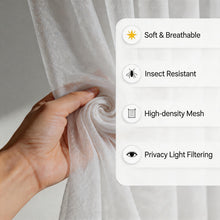 Load image into Gallery viewer, Patio Gazebo Mosquito Net Curtains | Outdoor Mesh Screen Enclosure for Porch &amp; Pergola
