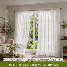 Load image into Gallery viewer, Patio Gazebo Mosquito Net Curtains | Outdoor Mesh Screen Enclosure for Porch &amp; Pergola
