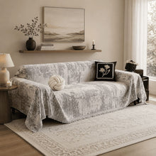 Load image into Gallery viewer, One-piece Fringed Chenille Sofa Cover | Pet &amp; Kid Friendly Non-slip Couch Protector
