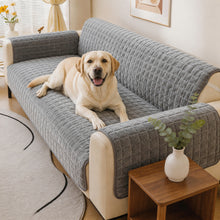 Load image into Gallery viewer, One-Piece Soft Pet-Friendly Short Plush Sofa Protection Non-Slip Couch Cover
