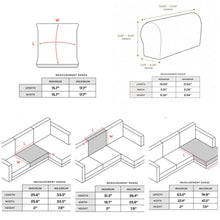 Load image into Gallery viewer, Pet Friendly Sofa Cushion Cover, Separated Individual Sold Couch Slipcover for L-Shape Sectional Sofa
