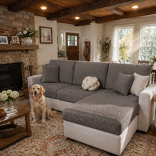 Load image into Gallery viewer, Pet Friendly Sofa Cushion Cover, Separated Individual Sold Couch Slipcover for L-Shape Sectional Sofa
