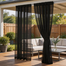 Load image into Gallery viewer, Patio Gazebo Mosquito Net Curtains | Outdoor Mesh Screen Enclosure for Porch &amp; Pergola
