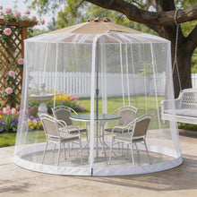 Load image into Gallery viewer, Patio Umbrella Mosquito Netting for 7.5ft to 11ft Umbrellas | Outdoor Insect Mesh Screen for Garden &amp; Deck
